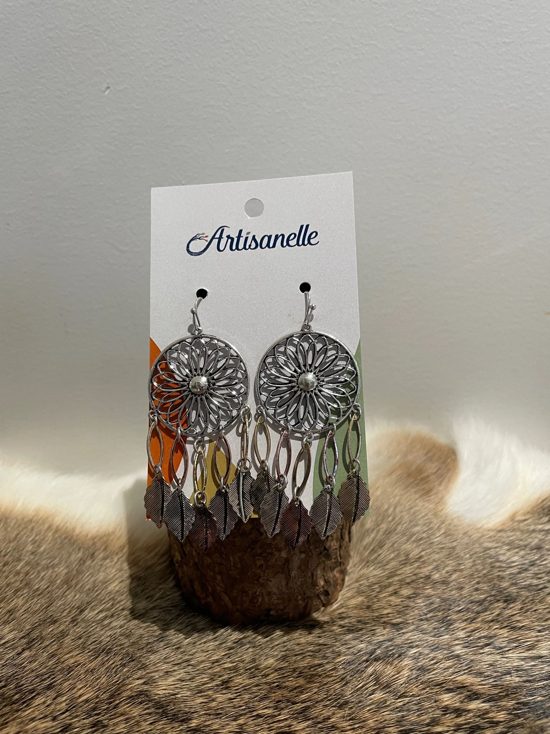 Metal Dreamcatcher Earrings