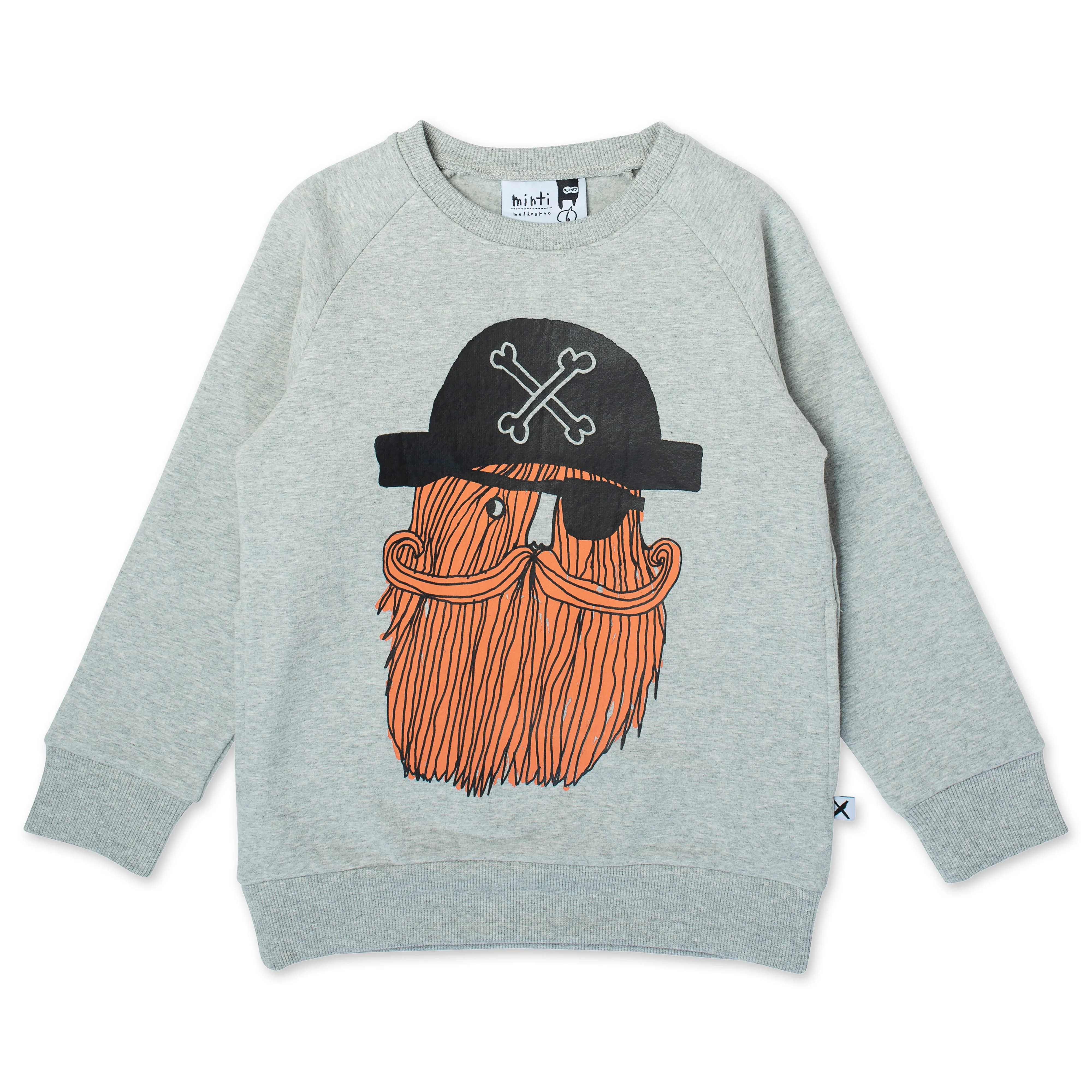 Minti Hairy Pirate Furry Crew - Grey Marle