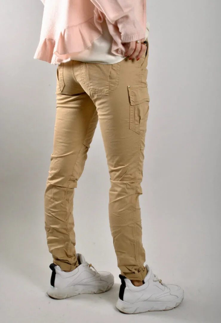 MOS MOSH - Cheryl Cargo Reunion Pant in Safari