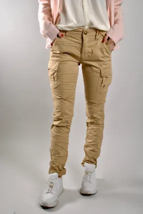 MOS MOSH - Cheryl Cargo Reunion Pant in Safari