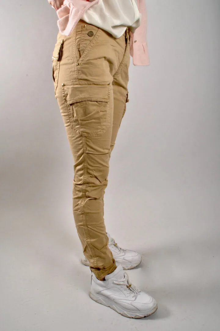 MOS MOSH - Cheryl Cargo Reunion Pant in Safari