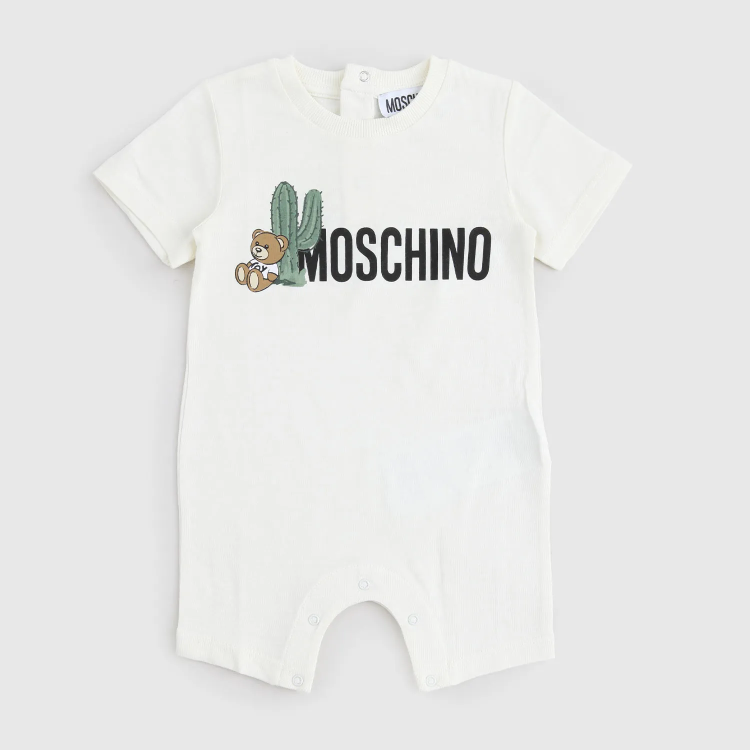 Moschino Yellow Short Onesie For Newborns