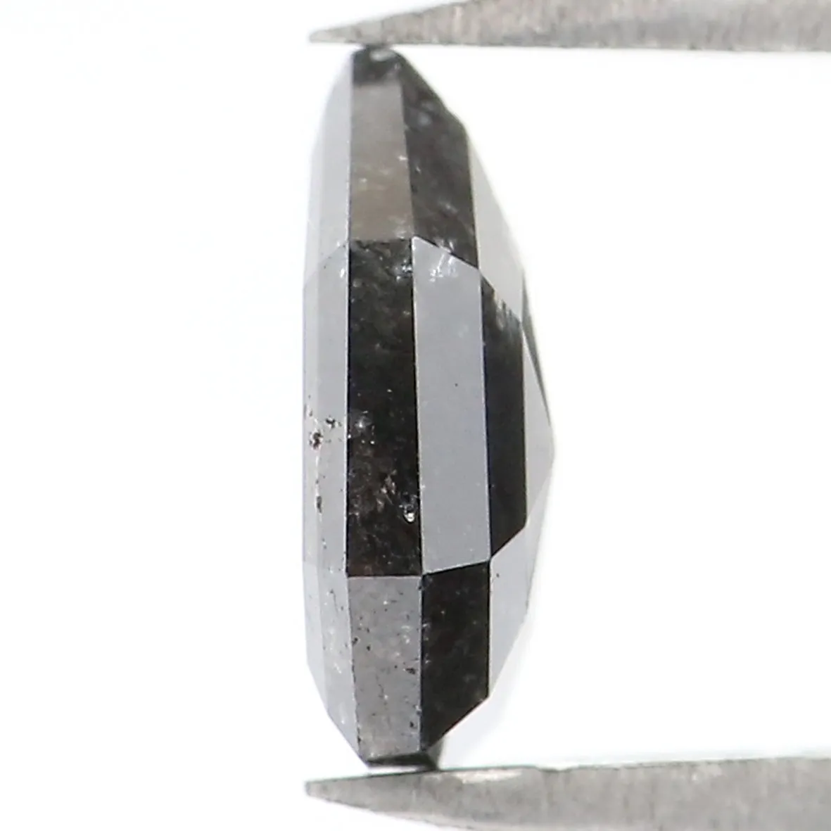 Natural Loose Antique Diamond Black Color 0.86 CT 7.40 MM Antique Shape Rose Cut Diamond KR649