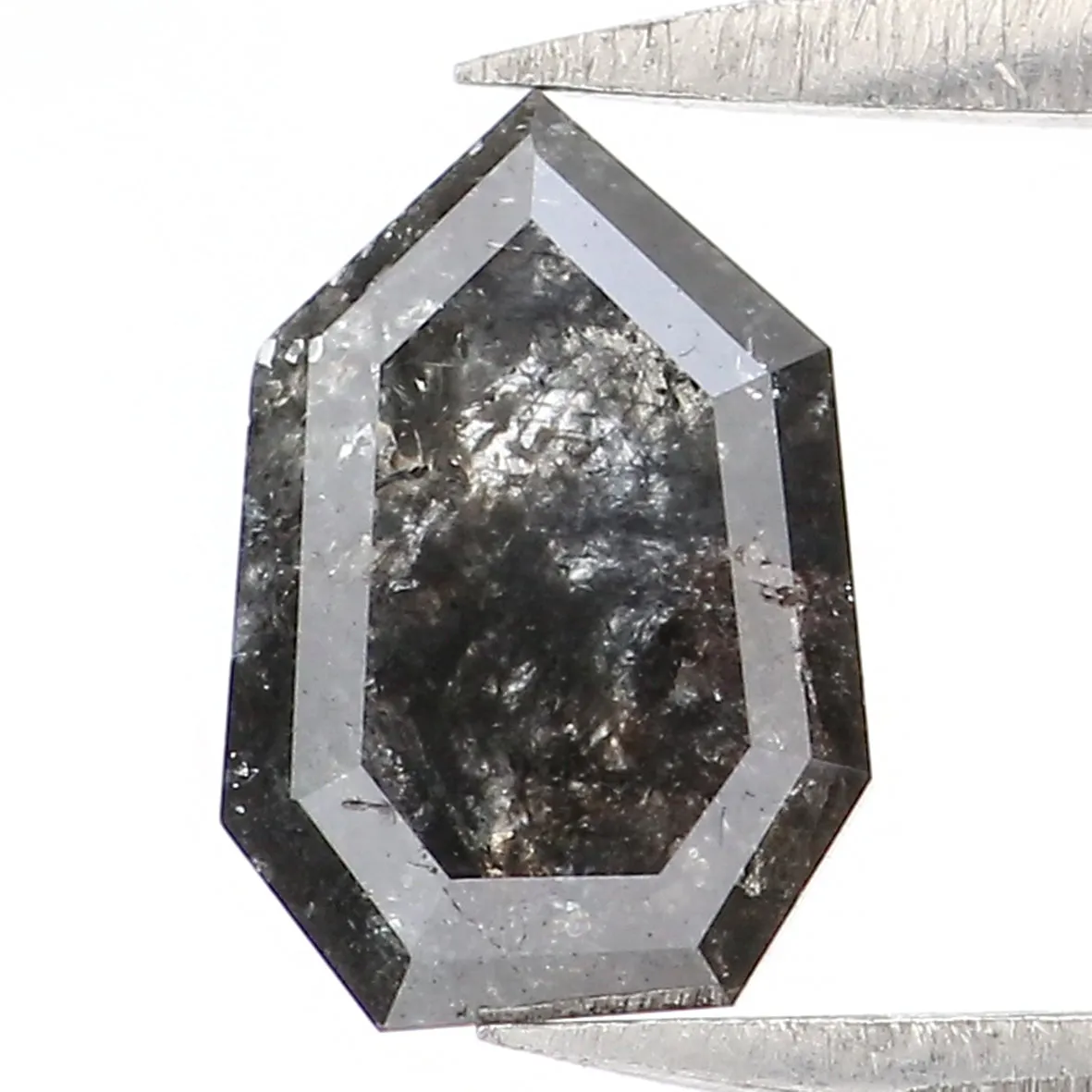 Natural Loose Antique Diamond Black Color 0.86 CT 7.40 MM Antique Shape Rose Cut Diamond KR649