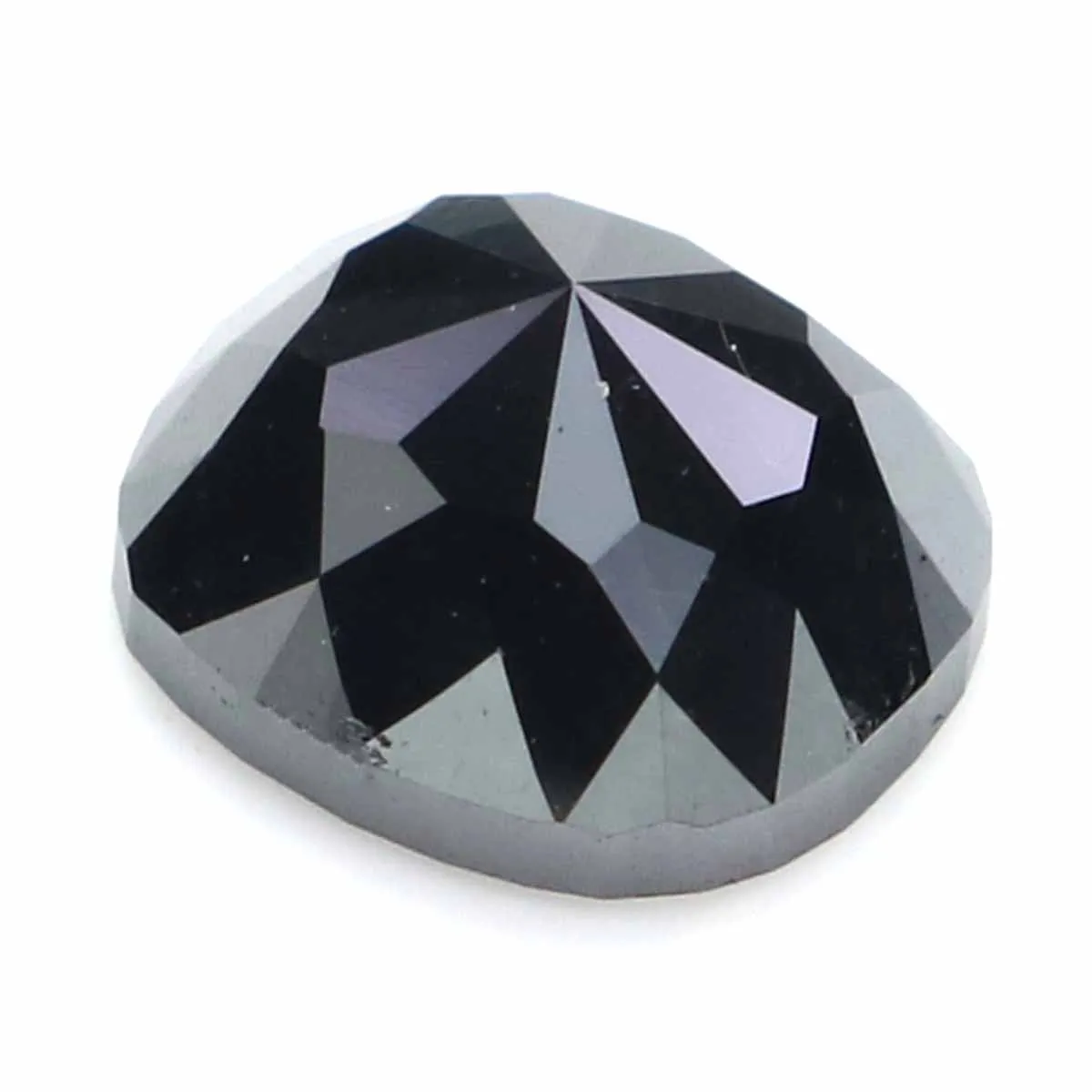 Natural Loose Cushion Black Color Diamond 1.17 CT 6.60 MM Cushion Shape Rose Cut Diamond L7725