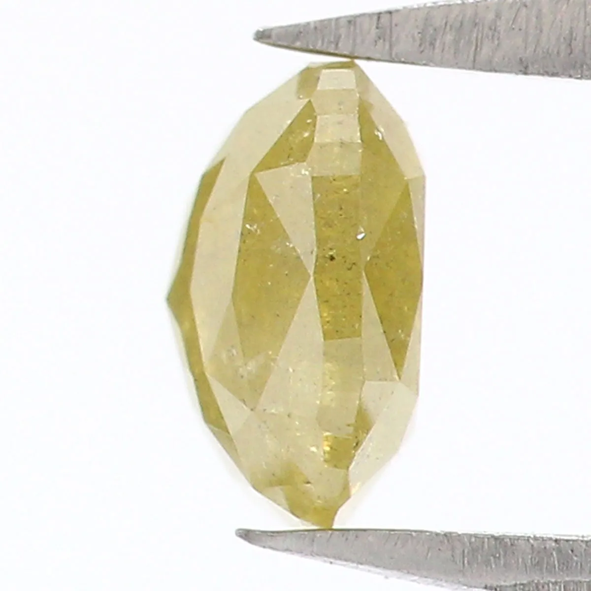 Natural Loose Cushion Yellow Color Diamond 0.85 CT 5.65 MM Cushion Shape Rose Cut Diamond L8204