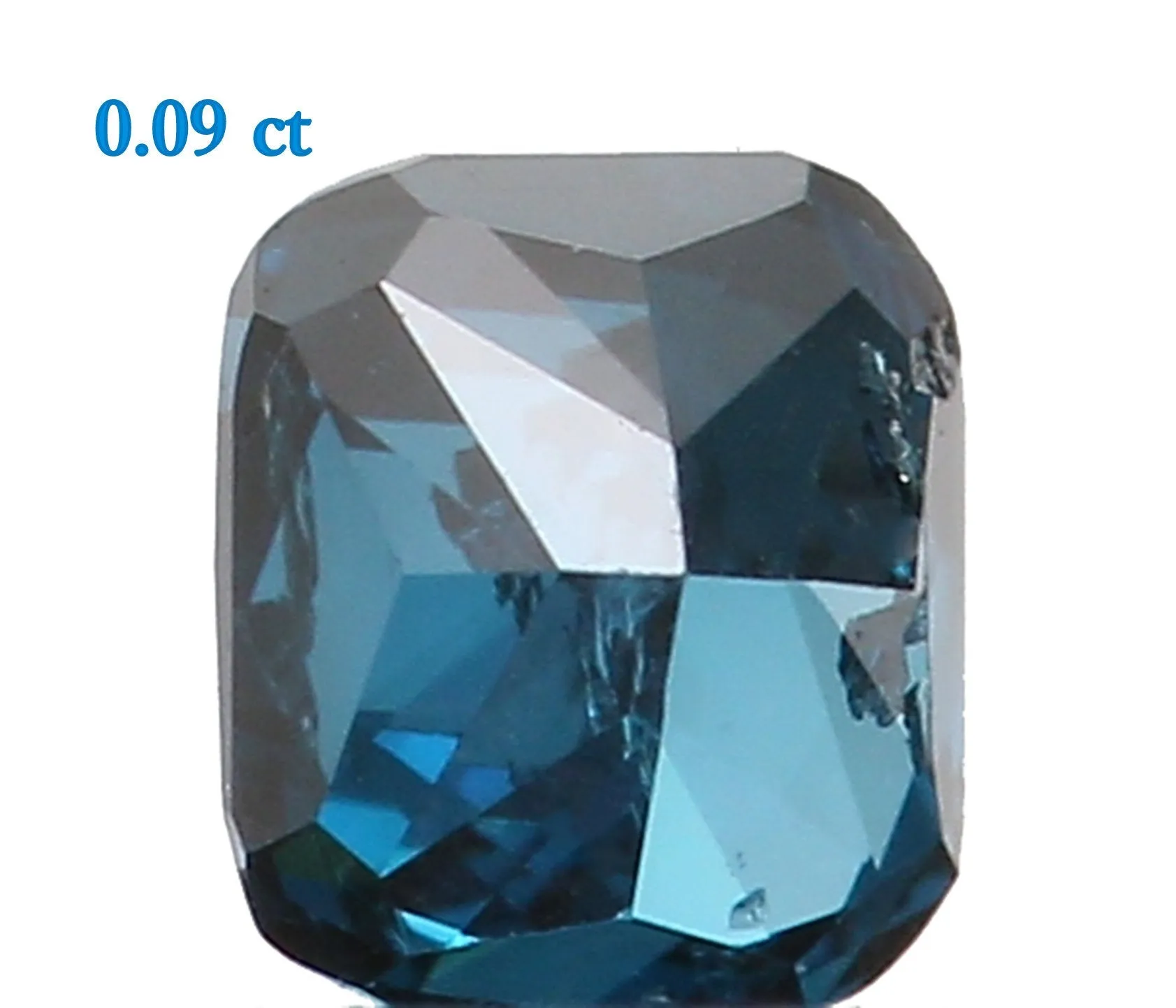 Natural Loose Diamond Cushion Blue Color SI1 Clarity 2.60 MM 0.09 Ct KR1184