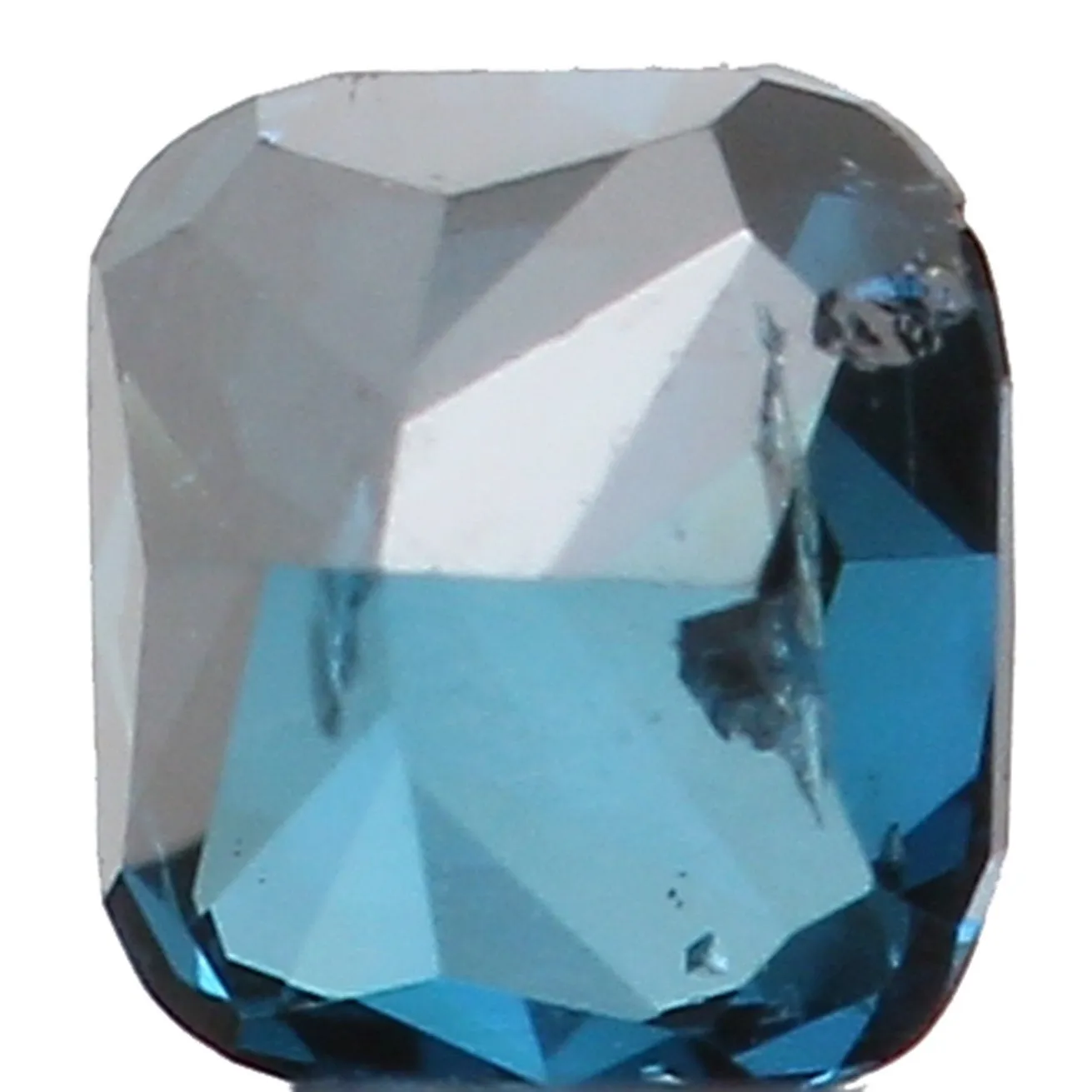 Natural Loose Diamond Cushion Blue Color SI1 Clarity 2.60 MM 0.09 Ct KR1184