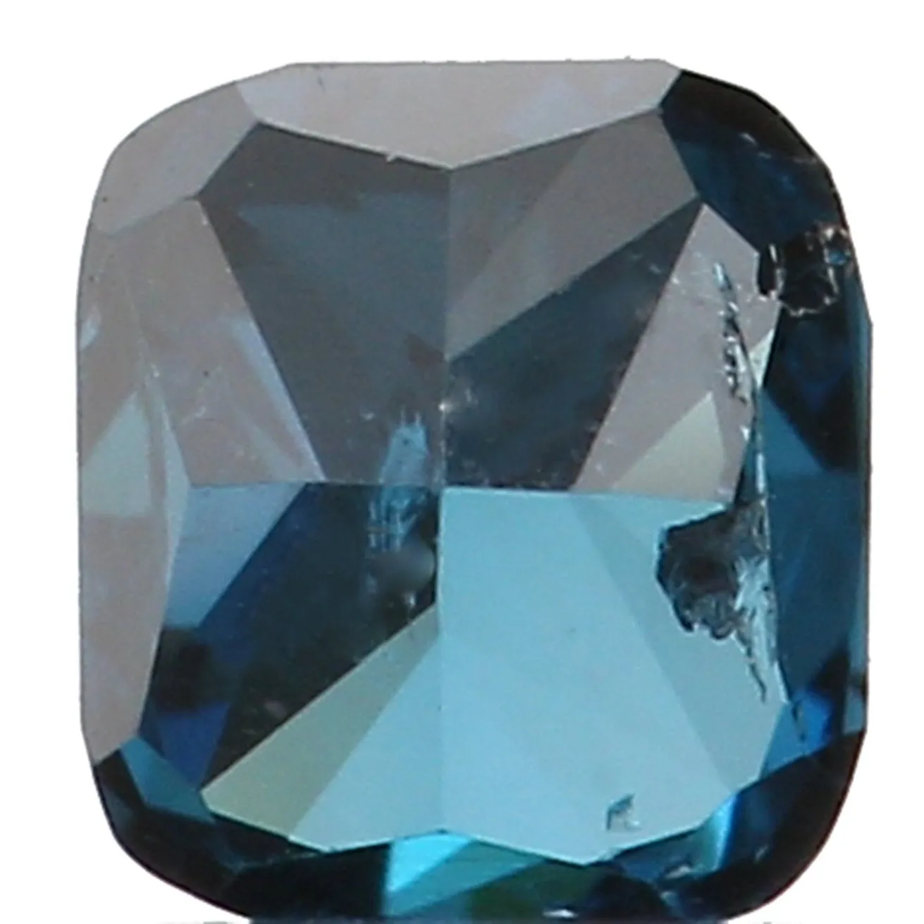 Natural Loose Diamond Cushion Blue Color SI1 Clarity 2.60 MM 0.09 Ct KR1184