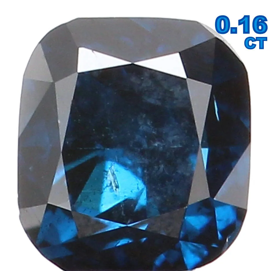 Natural Loose Diamond Cushion Blue Color SI2 Clarity 3.10 MM 0.16 Ct L5743