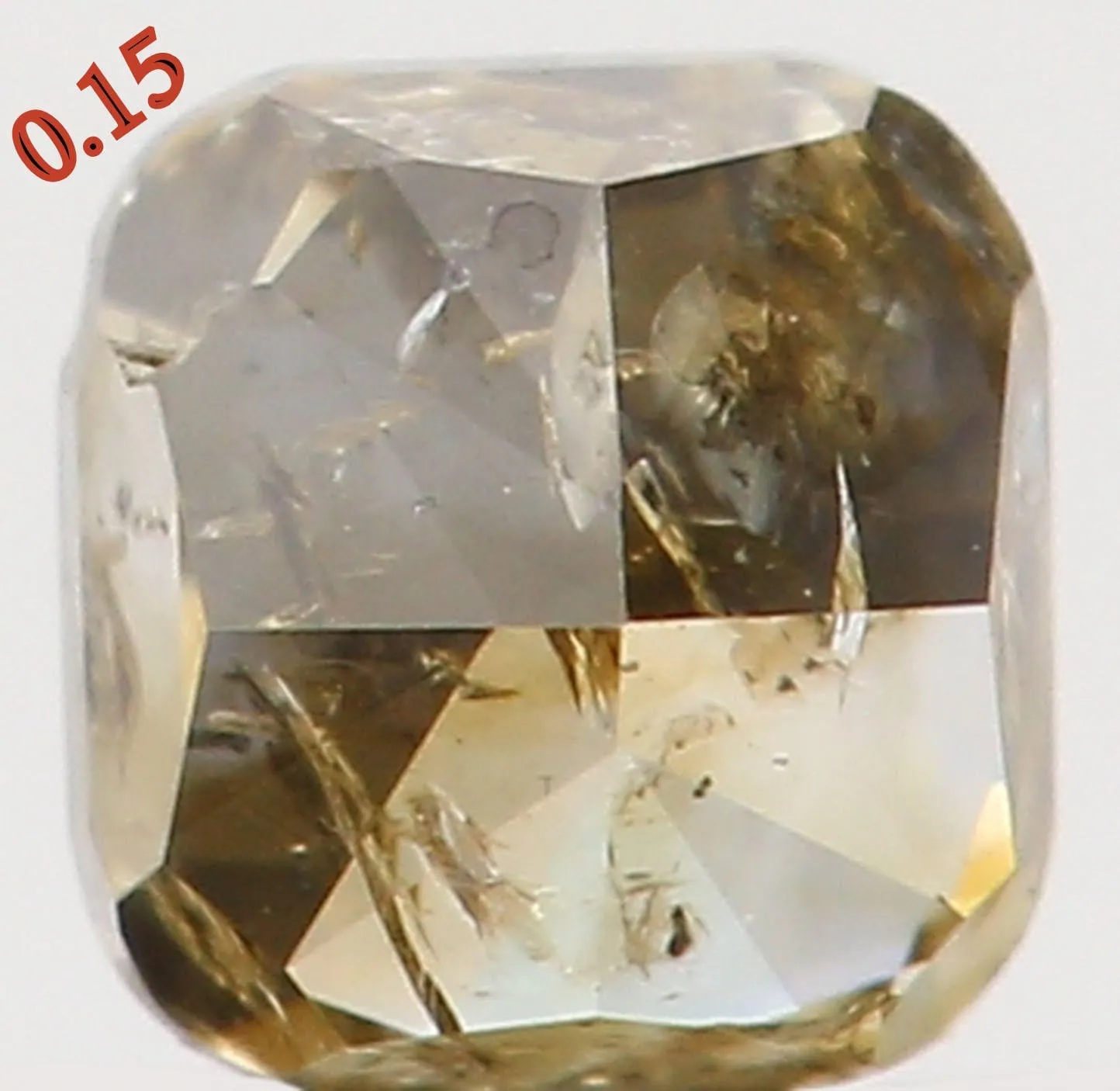 Natural Loose Diamond Cushion Greenish Yellow Color I2 Clarity 2.80 MM 0.15 Ct KR772