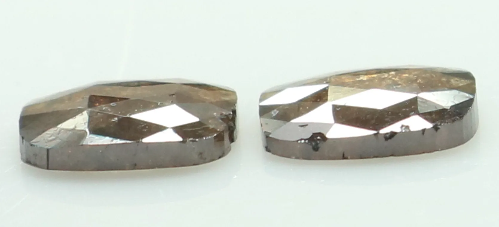 Natural Loose Diamond Cushion Pair Brown Color I3 Clarity 2 Pcs 1.12 Ct KDL6877