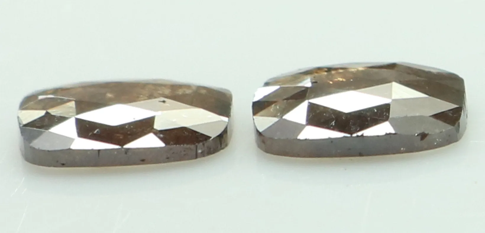 Natural Loose Diamond Cushion Pair Brown Color I3 Clarity 2 Pcs 1.12 Ct KDL6877