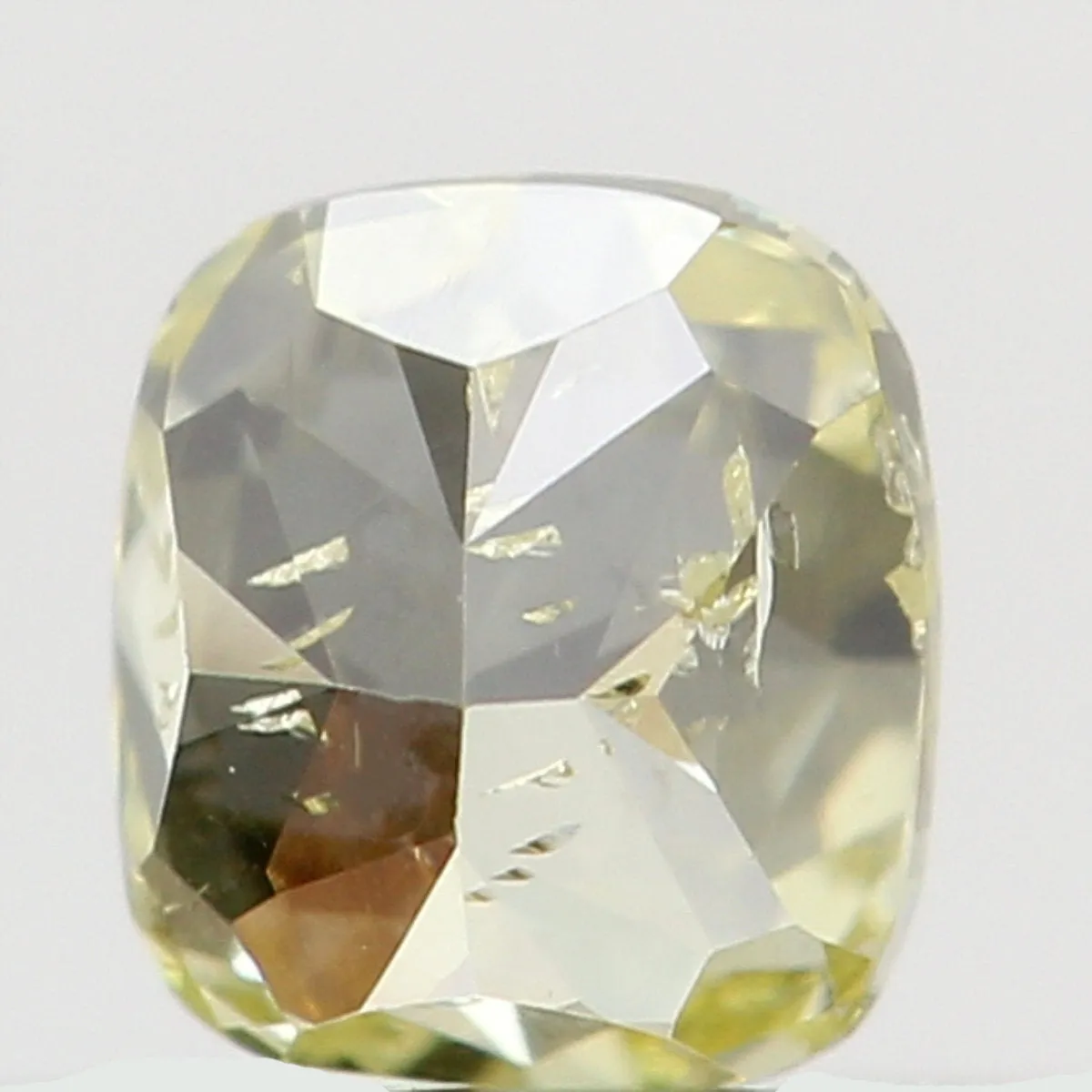 Natural Loose Diamond Cushion Yellow Color SI2 Clarity 3.30 MM 0.16 Ct KR1428