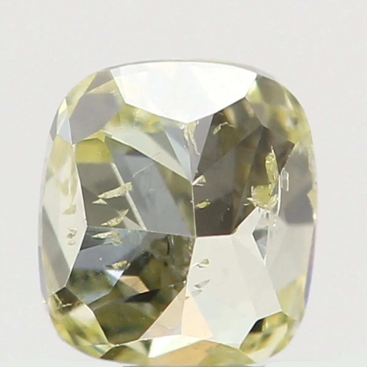 Natural Loose Diamond Cushion Yellow Color SI2 Clarity 3.30 MM 0.16 Ct KR1428