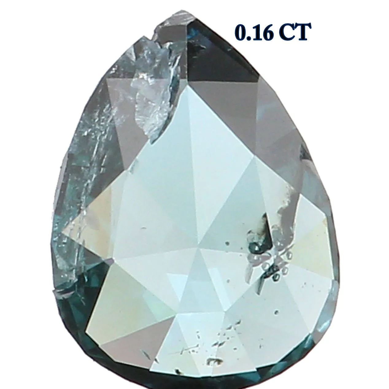 Natural Loose Diamond Pear Blue Color I1 Clarity 4.60 MM 0.16 Ct KR1313