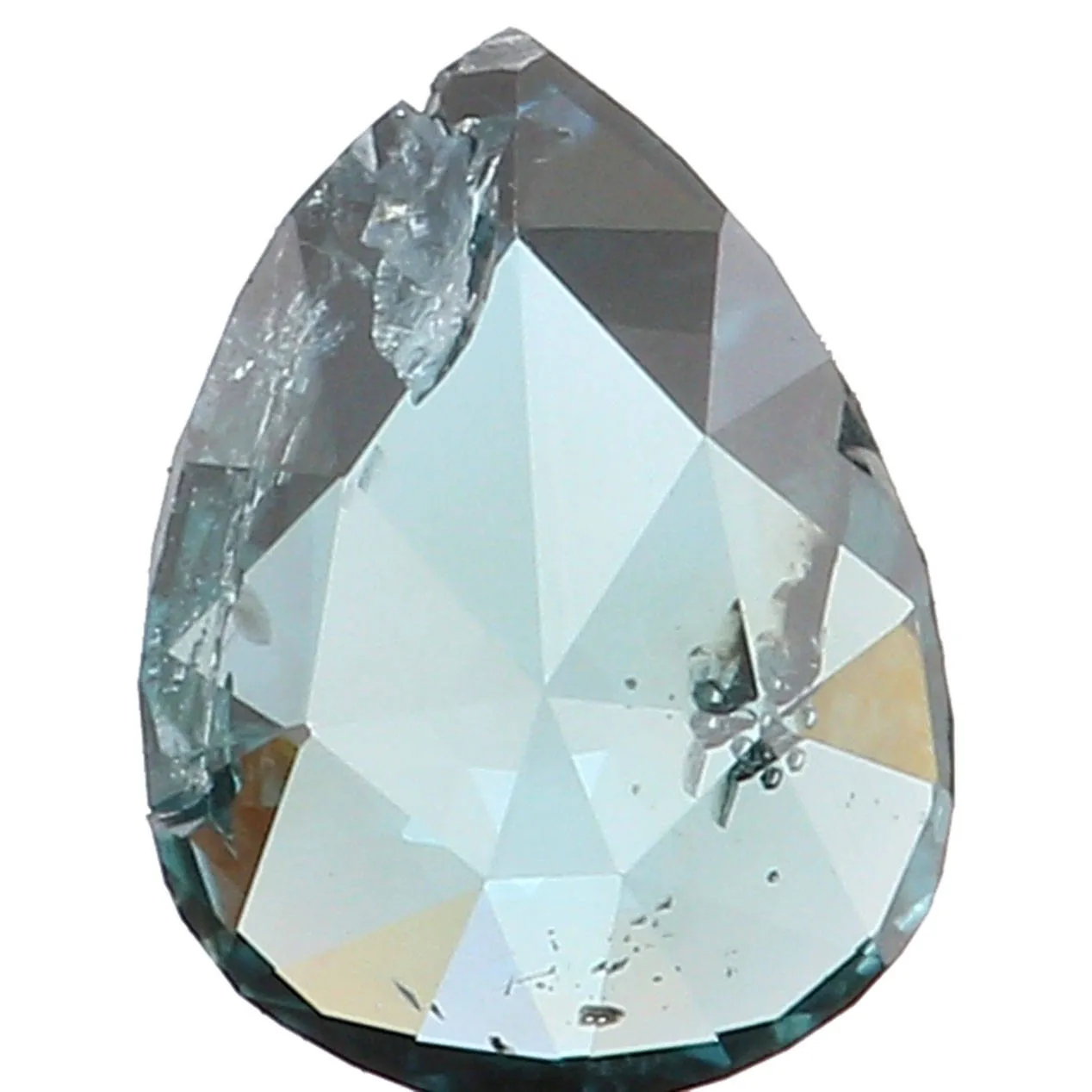 Natural Loose Diamond Pear Blue Color I1 Clarity 4.60 MM 0.16 Ct KR1313