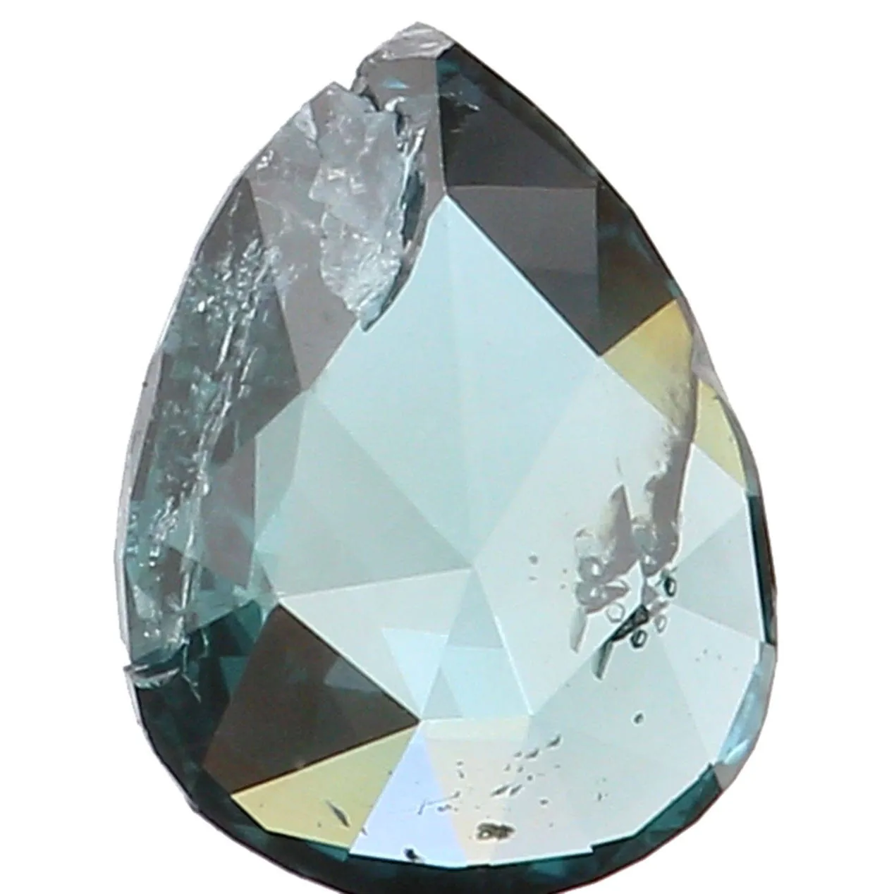 Natural Loose Diamond Pear Blue Color I1 Clarity 4.60 MM 0.16 Ct KR1313