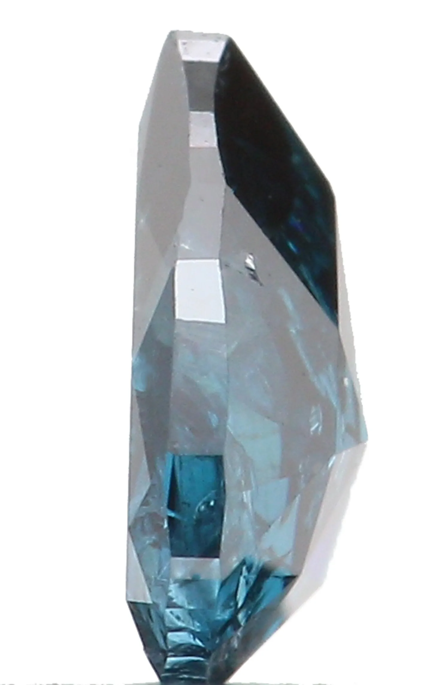 Natural Loose Diamond Pear Blue Color I1 Clarity 4.66 MM 0.21 Ct KR1314