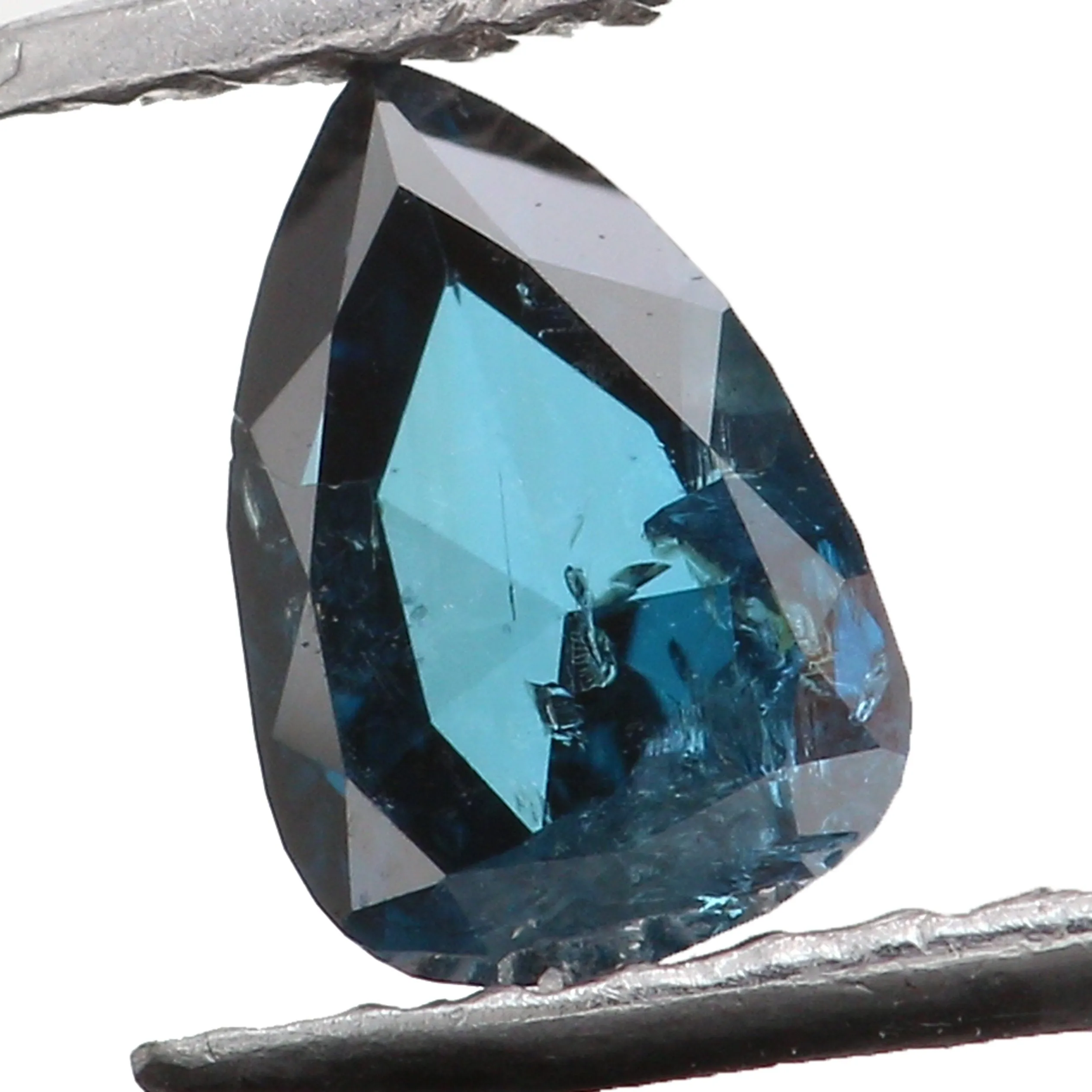 Natural Loose Diamond Pear Blue Color I1 Clarity 4.66 MM 0.21 Ct KR1314