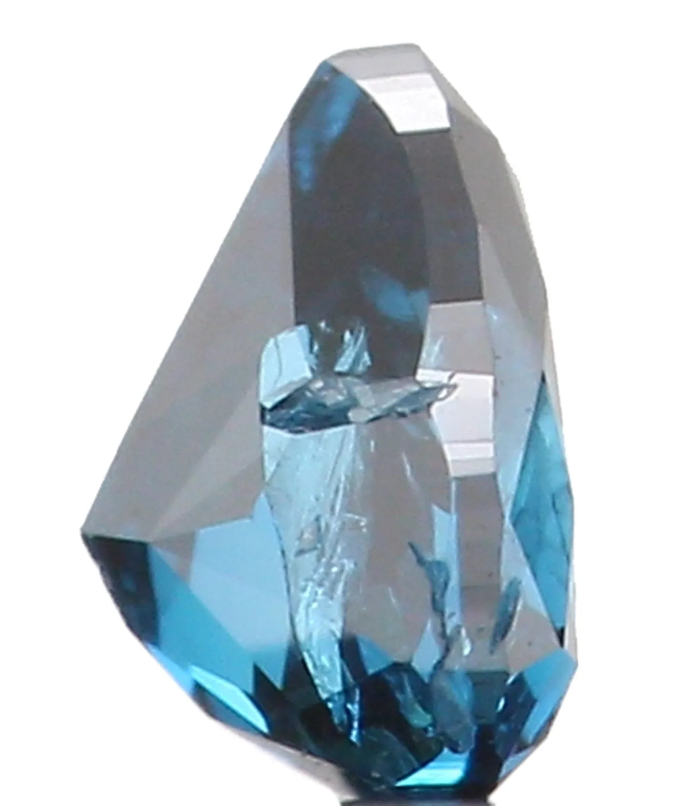 Natural Loose Diamond Pear Blue Color I2 Clarity 3.10 MM 0.11 Ct KR148