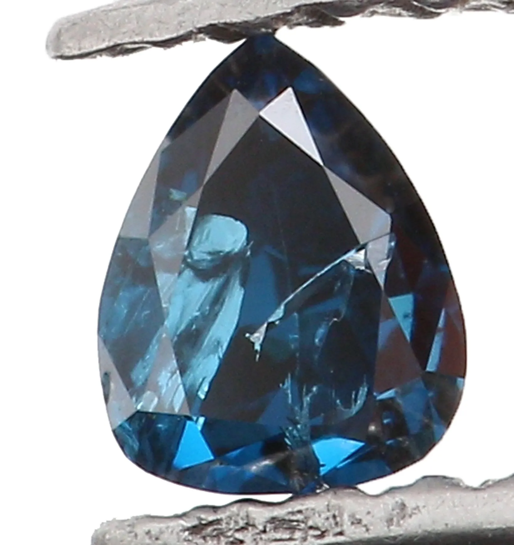 Natural Loose Diamond Pear Blue Color I2 Clarity 3.10 MM 0.11 Ct KR148