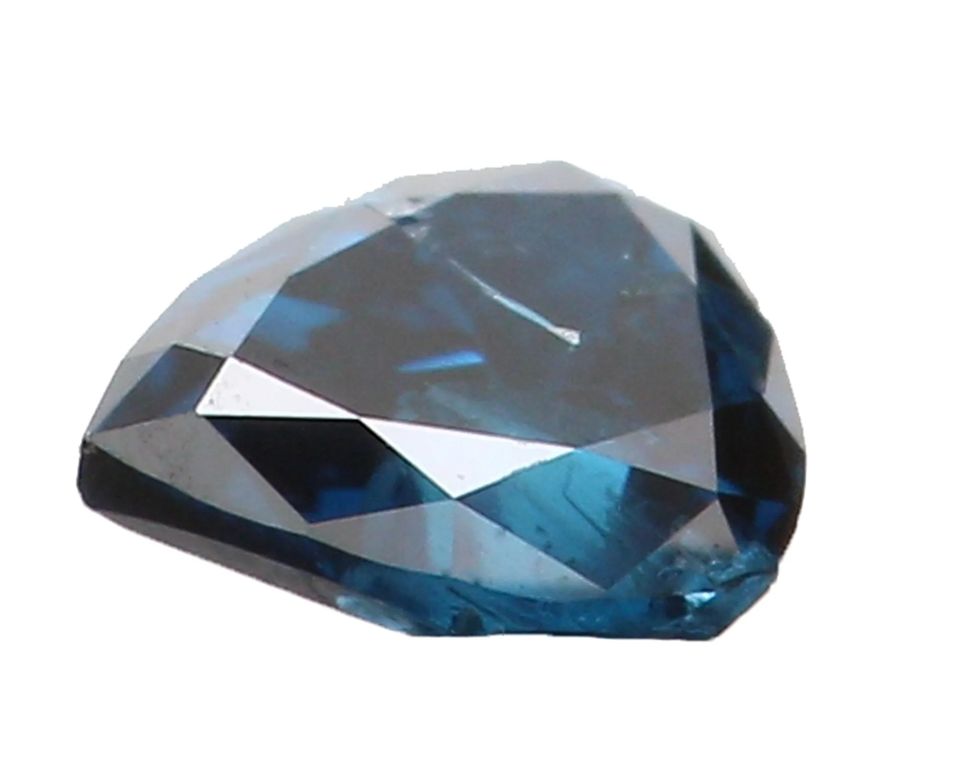 Natural Loose Diamond Pear Blue Color I2 Clarity 3.10 MM 0.11 Ct KR148