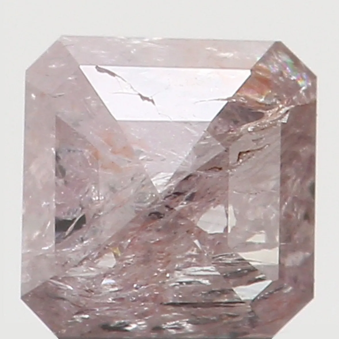 Natural Loose Diamond Radiant Pink Color I3 Clarity 2.90 MM 0.18 Ct L6160