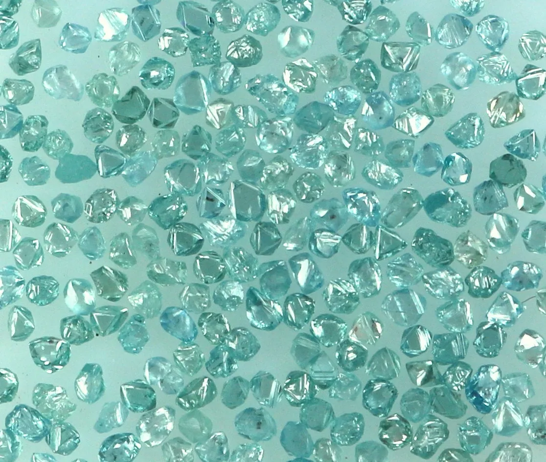 Natural Loose Diamond Raw Rough Blue Color SI1 Clarity 500 pcs lot Q82