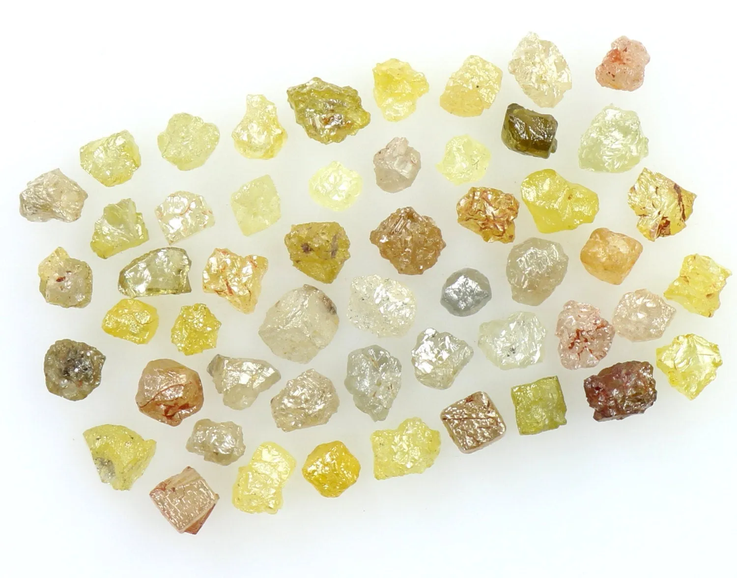 Natural Loose Diamond Rough Fancy Mix Color 1.60 to 2.40 MM 2.00 Ct Lot Q84