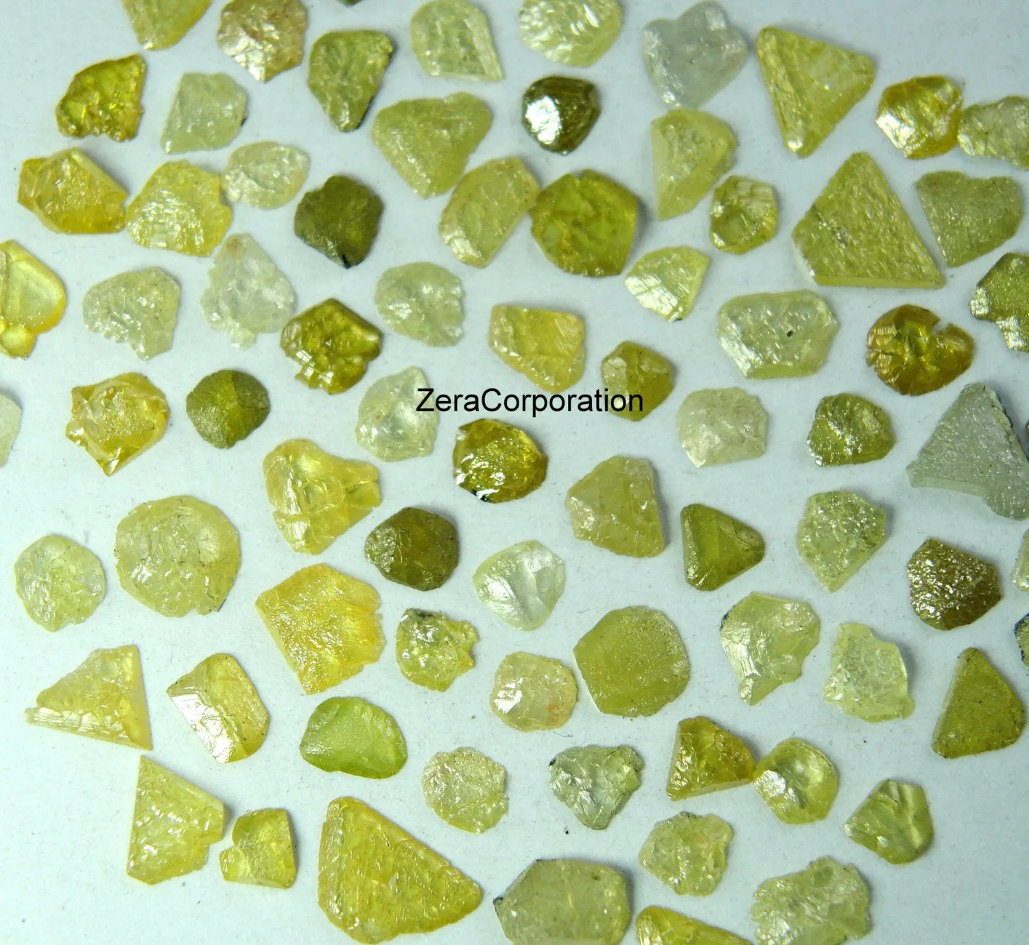 Natural Loose Diamond Rough Yellow Mix Color I3 Clarity 5.00 Ct Lot Q105