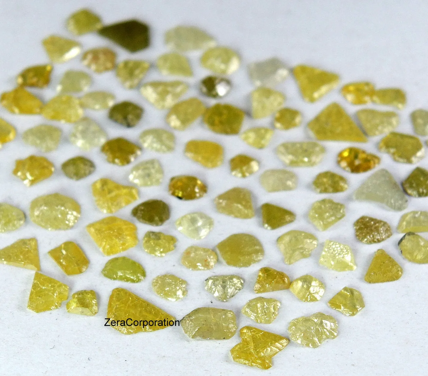 Natural Loose Diamond Rough Yellow Mix Color I3 Clarity 5.00 Ct Lot Q105