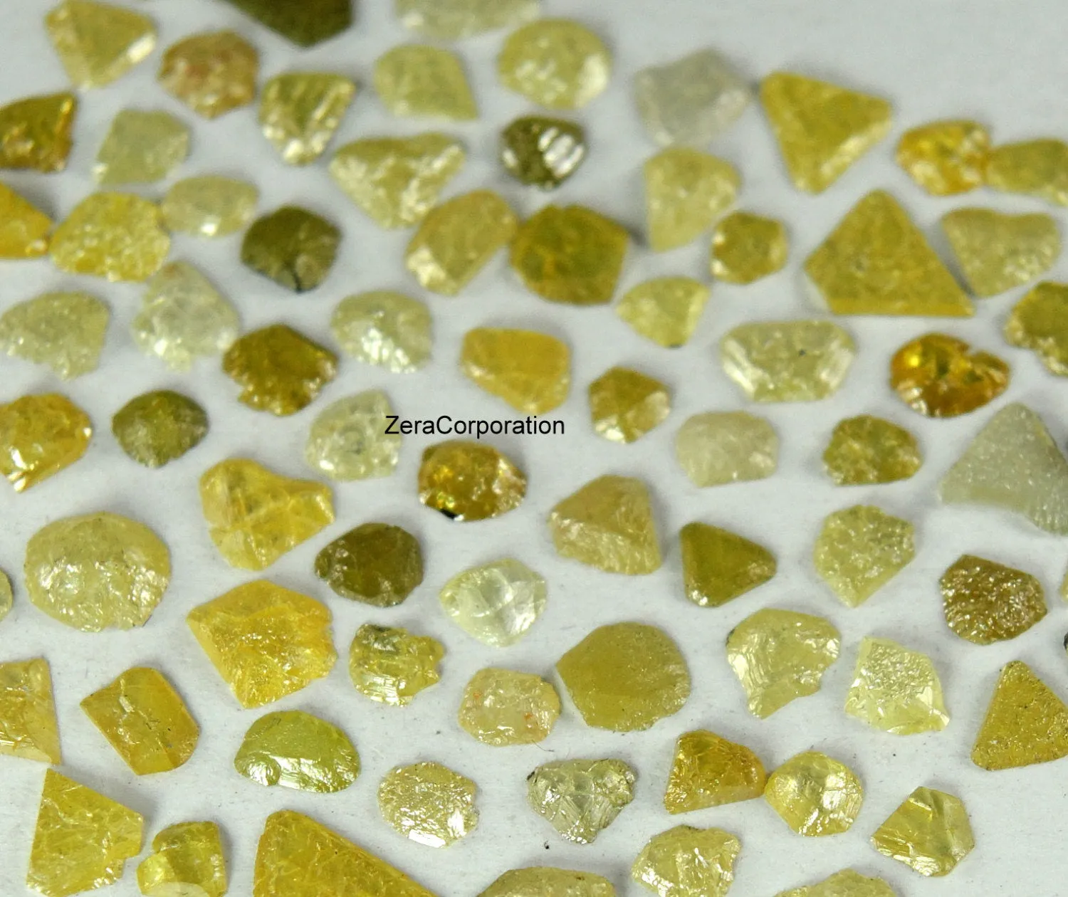 Natural Loose Diamond Rough Yellow Mix Color I3 Clarity 5.00 Ct Lot Q105