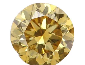 Natural Loose Diamond Round Greenish Yellow Color SI1 Clarity 2.90 MM 0.11 Ct KR651