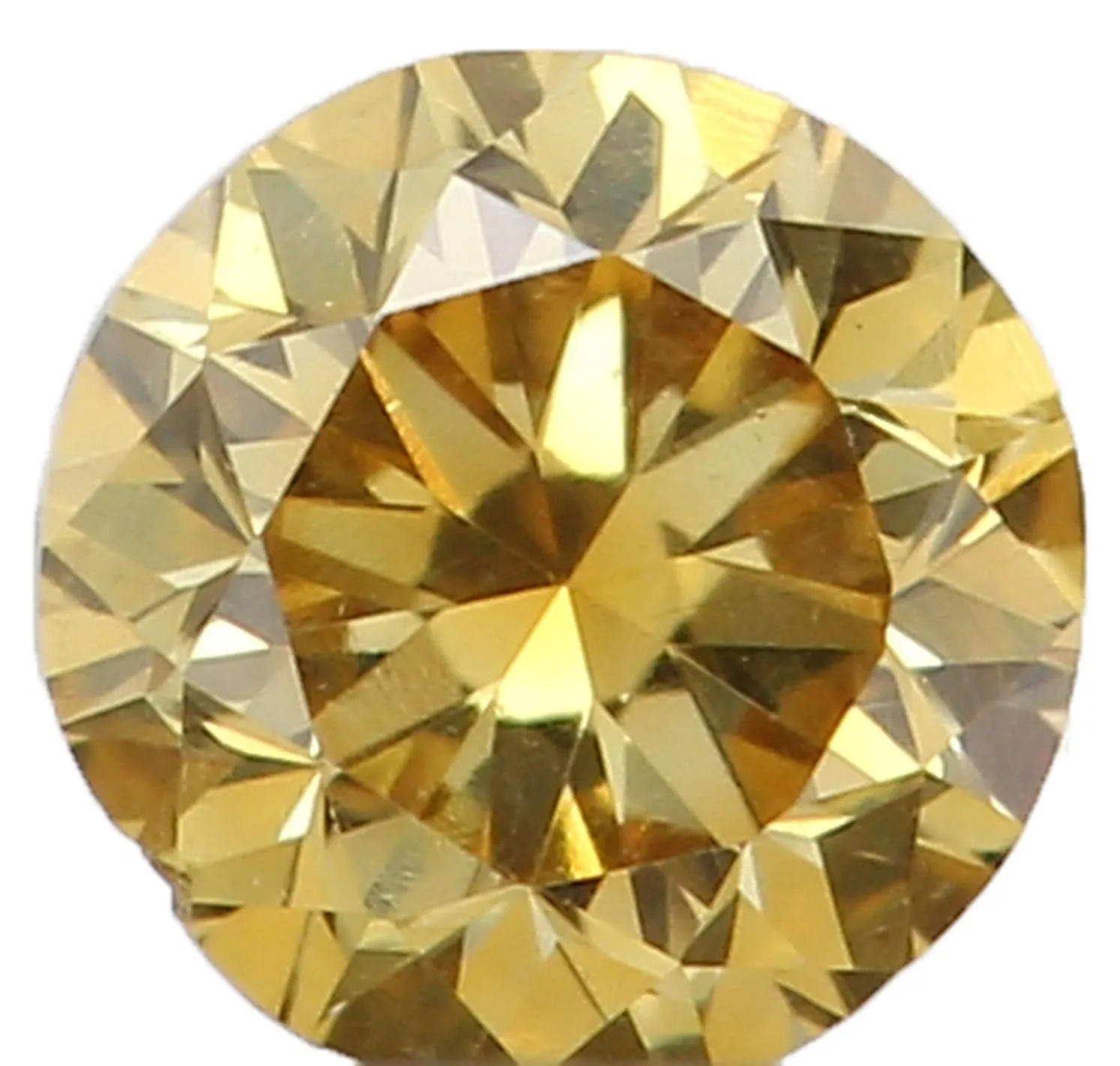 Natural Loose Diamond Round Greenish Yellow Color SI1 Clarity 2.90 MM 0.11 Ct KR651