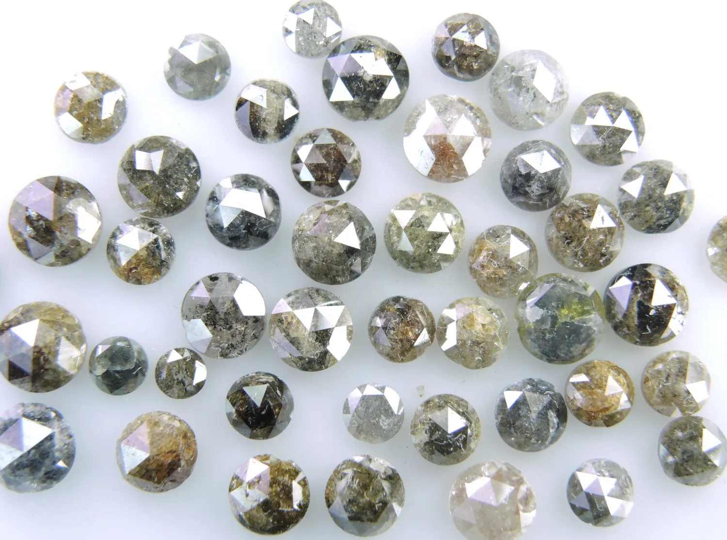 Natural Loose Diamond Round Rose Cut Fancy Mix Color Low Price 2.00 to 5.00 MM 1.00 Ct Lot Q71