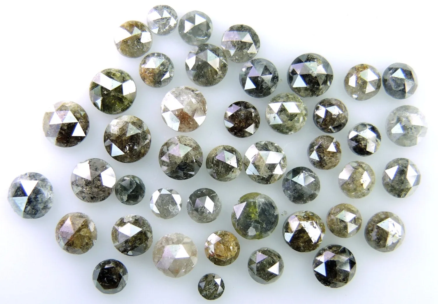 Natural Loose Diamond Round Rose Cut Fancy Mix Color Low Price 2.00 to 5.00 MM 1.00 Ct Lot Q71