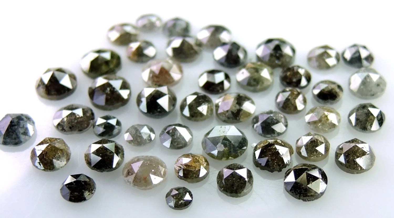 Natural Loose Diamond Round Rose Cut Fancy Mix Color Low Price 2.00 to 5.00 MM 1.00 Ct Lot Q71