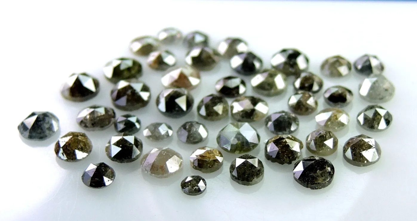 Natural Loose Diamond Round Rose Cut Fancy Mix Color Low Price 2.00 to 5.00 MM 1.00 Ct Lot Q71