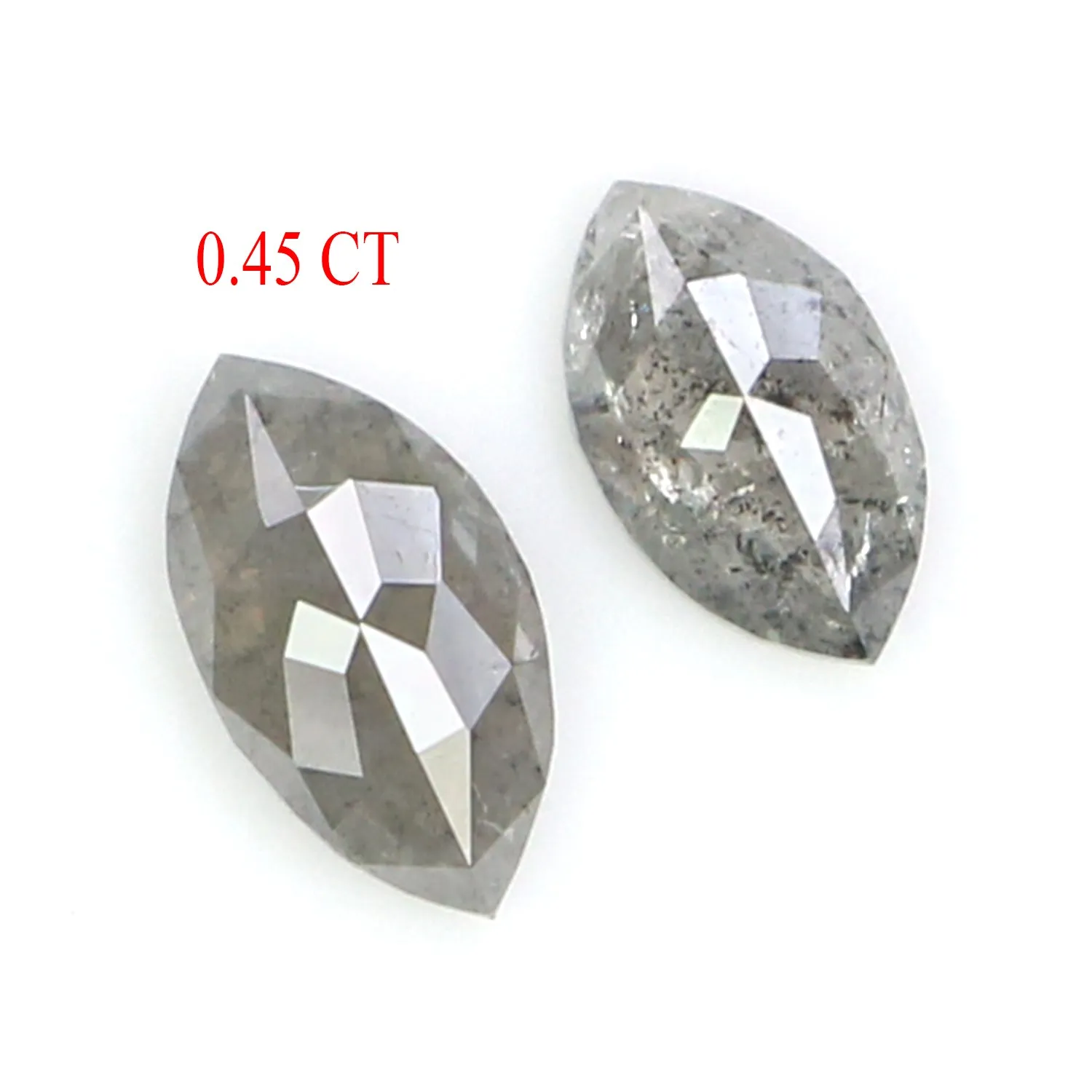 Natural Loose Marquise Diamond, Grey Color Diamond, Natural Loose Diamond, Marquise Rose Cut Diamond, 0.45 CT Marquise Shape Dia