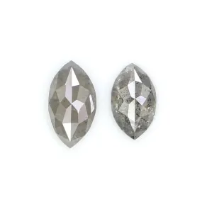 Natural Loose Marquise Diamond, Grey Color Diamond, Natural Loose Diamond, Marquise Rose Cut Diamond, 0.45 CT Marquise Shape Dia