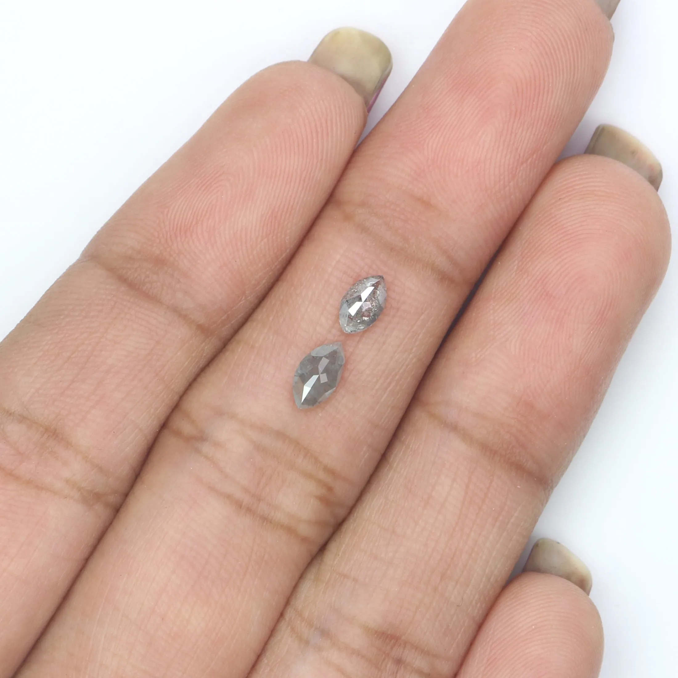 Natural Loose Marquise Diamond, Grey Color Diamond, Natural Loose Diamond, Marquise Rose Cut Diamond, 0.45 CT Marquise Shape Dia