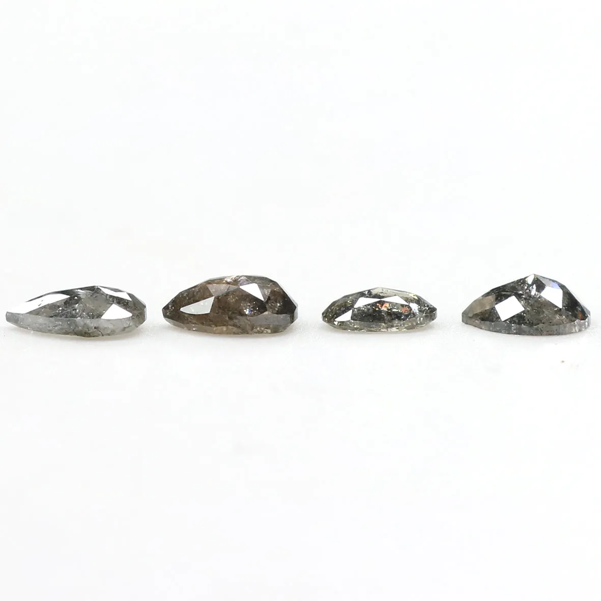 Natural Loose Mix Shape Salt And Pepper Diamond Black Grey Color 0.69 CT 3.90 MM Mix Shape Shape Rose Cut Diamond KDL1973