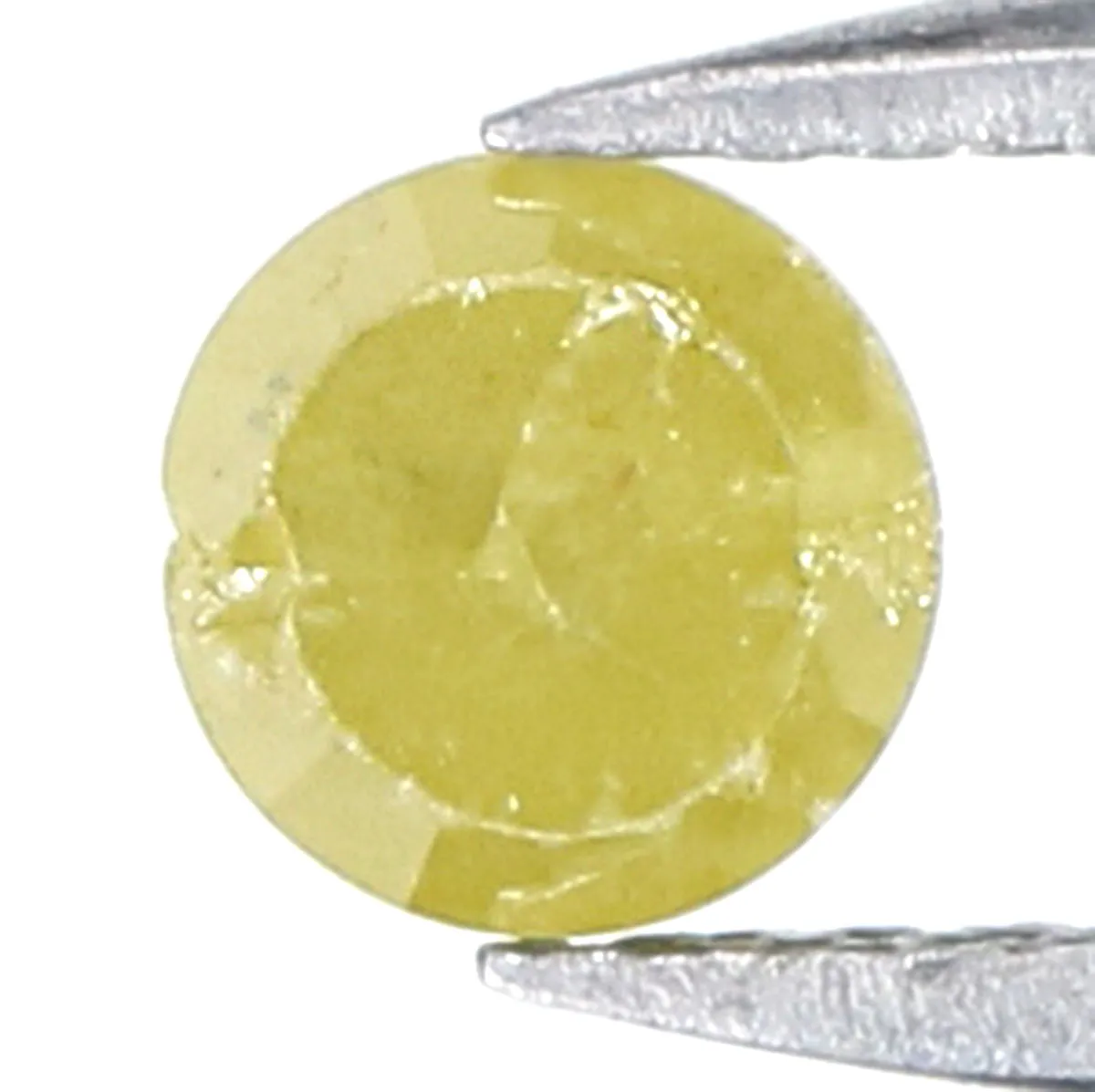 Natural Loose Rose Cut Yellow Green Diamond Color 0.55 CT 4.40 MM Round Rose Cut Shape Diamond KR1094