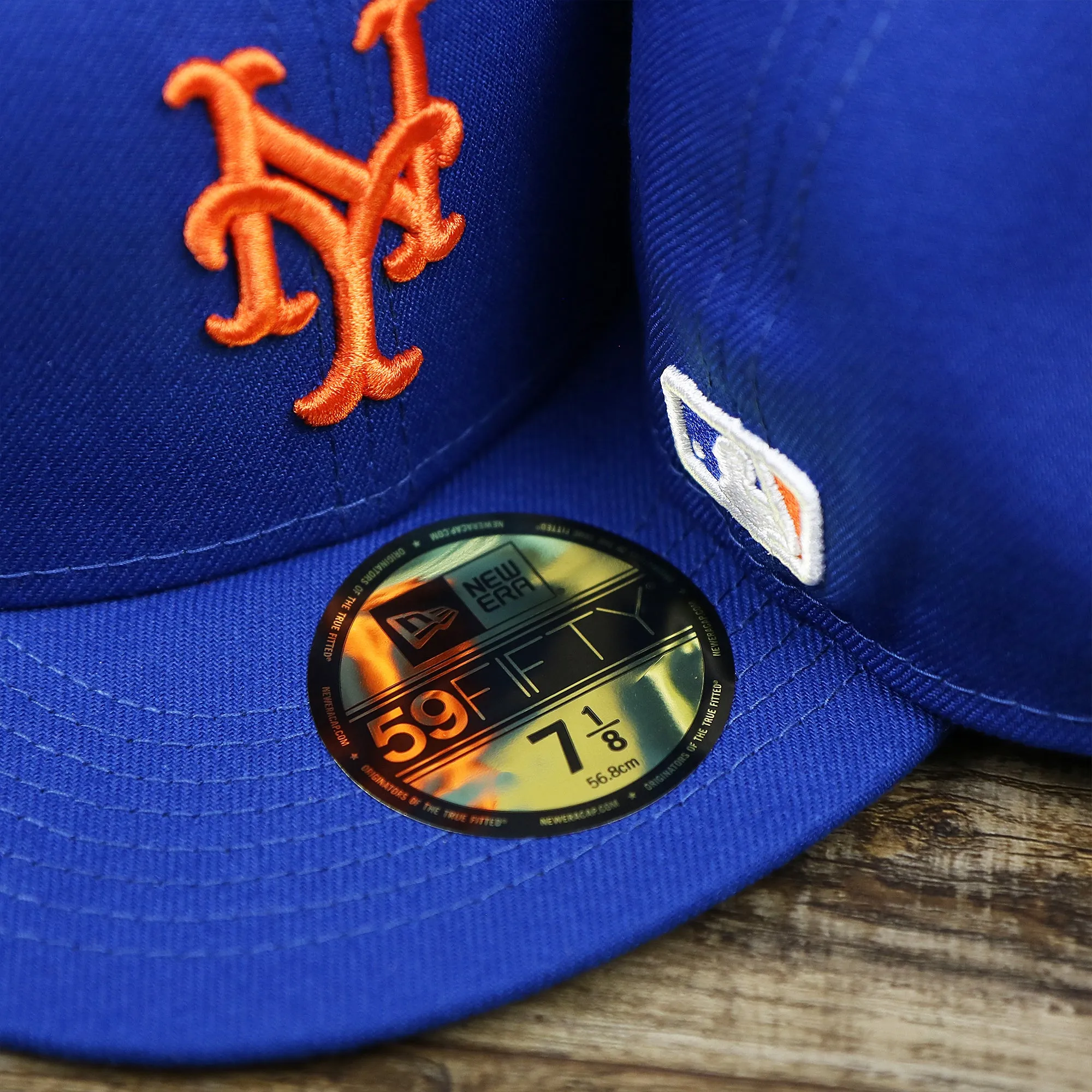 New York Mets Lady Liberty Cloud Icon Side Patch Gray Bottom 59Fifty Fitted Cap | Royal Blue 59Fifty Cap