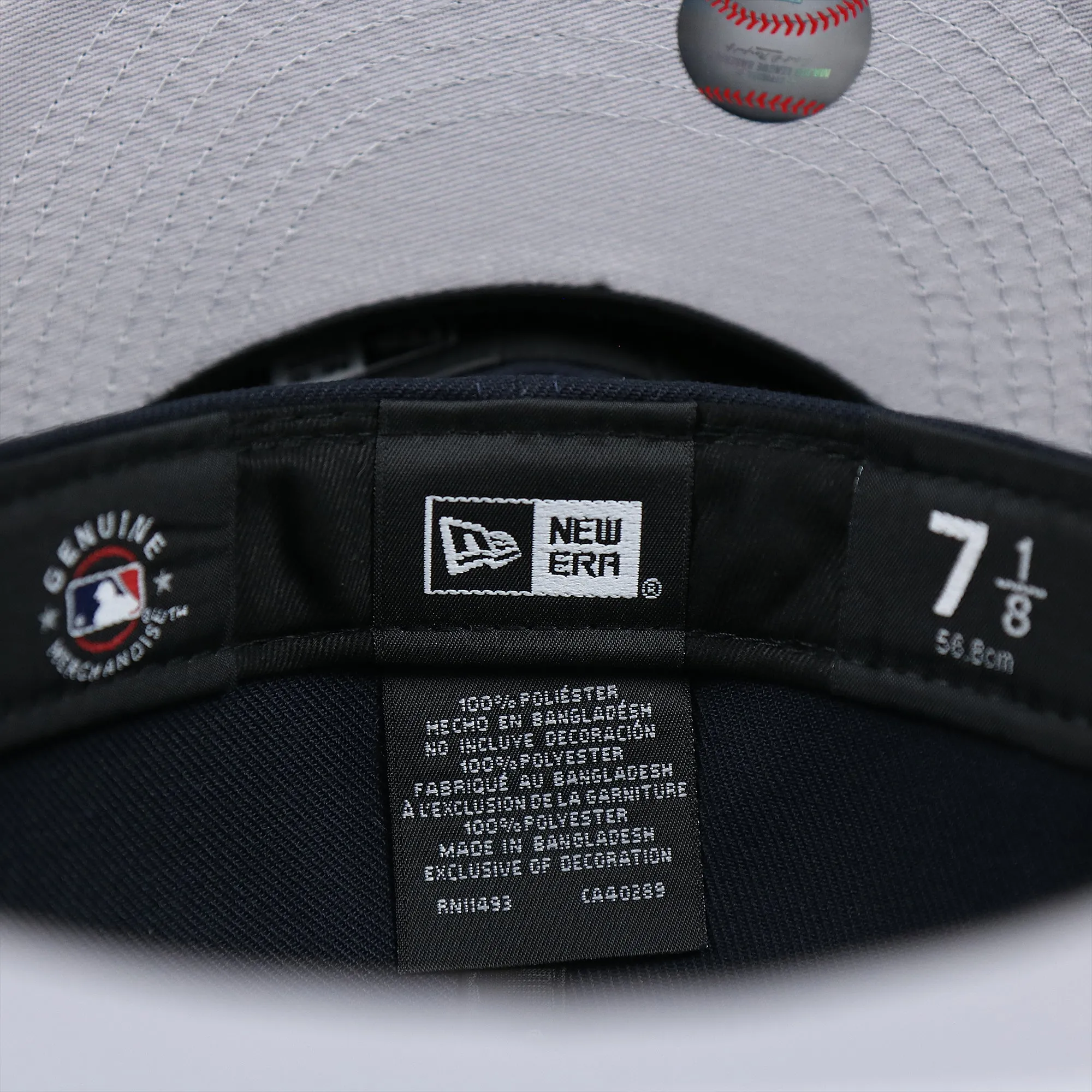 New York Yankees Lady Liberty Cloud Icon Side Patch Gray Bottom 59Fifty Fitted Cap | Navy Blue 59Fifty Cap