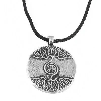 Norse Vikings Necklaces Jewelry Gift Compass Nordic Runes Odin Chain Necklace for Women Men Amulet Pendant