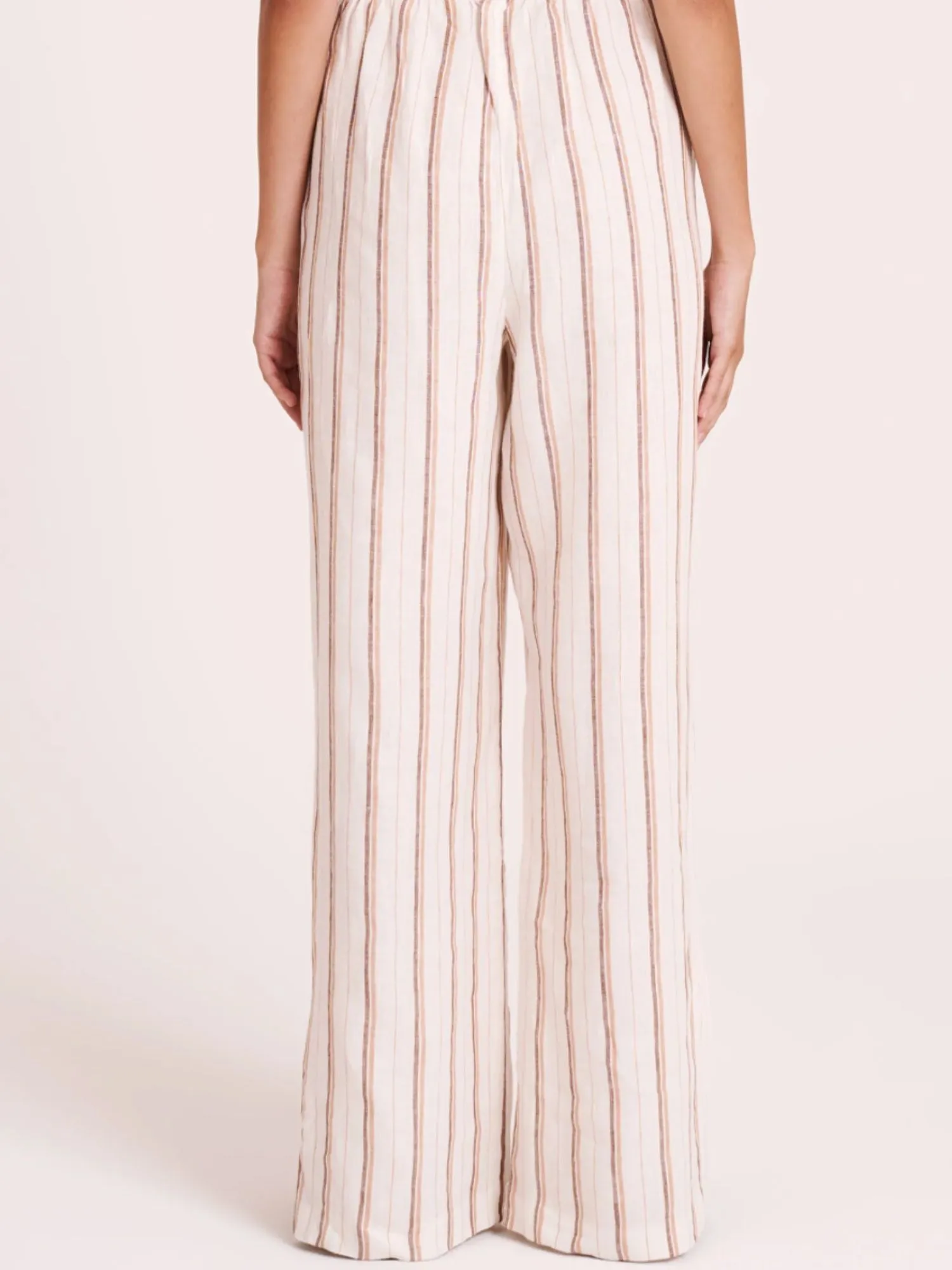 Nude Lucy - Aisha Linen Pants in Amber Stripe