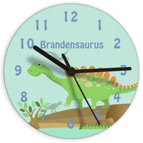 Personalised Dinosaur Clock