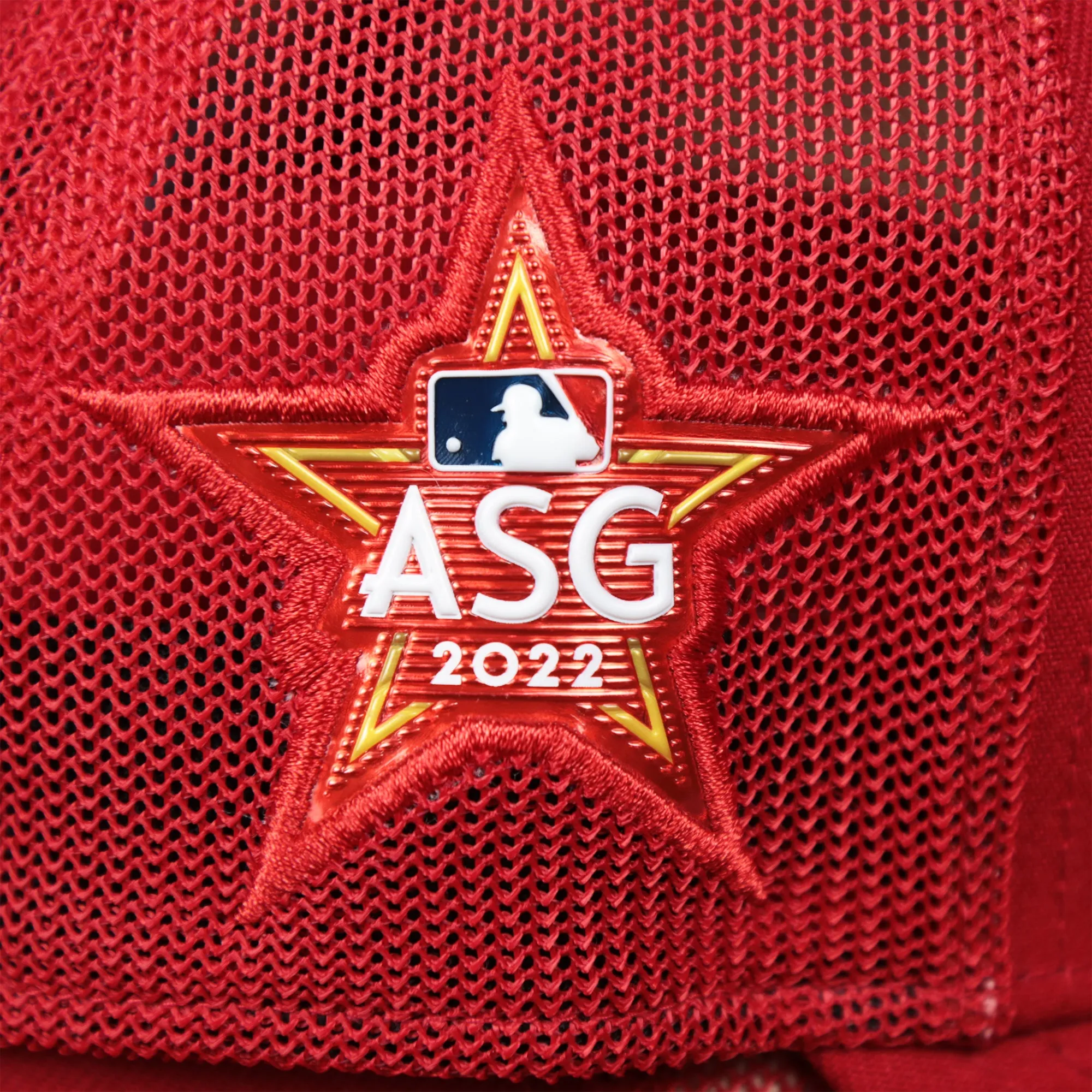 Philadelphia Phillies Metallic All Star Game MLB 2022 Side Patch 39Thirty Mesh FlexFit Cap | ASG 2022 Red 39Thirty Cap